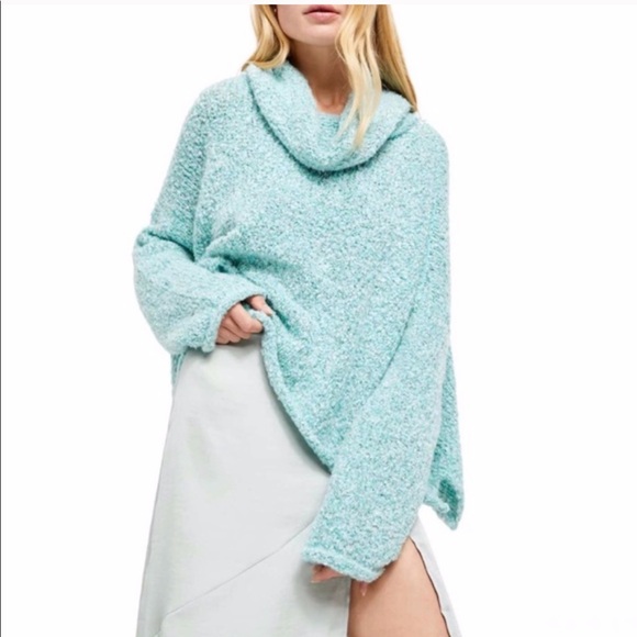 Free People Sweaters - LAST SZ S! NWT Free People | BFF Sweater Aqua Star